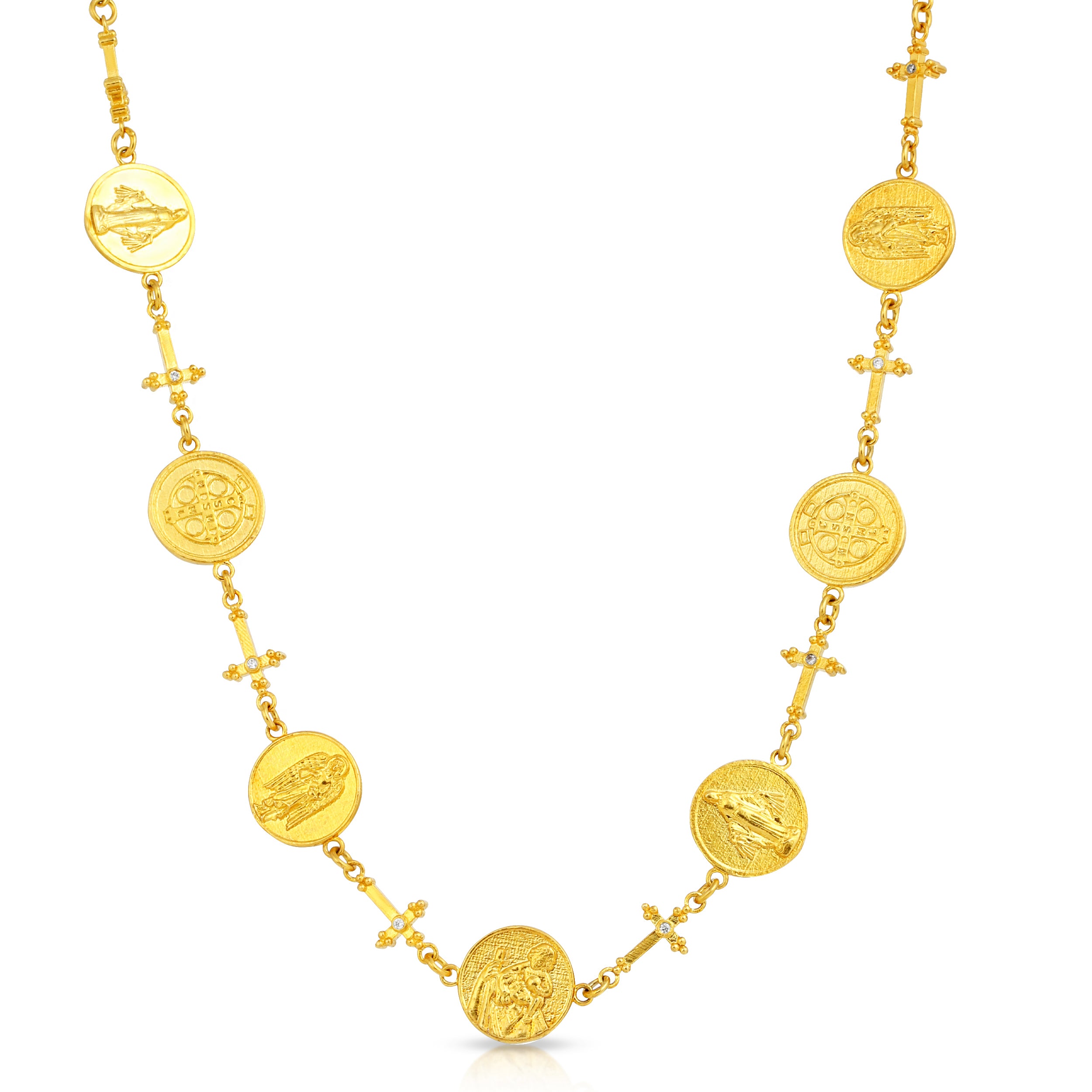 24k Patron Saint Coin Necklace – Saint by Ira DeWitt