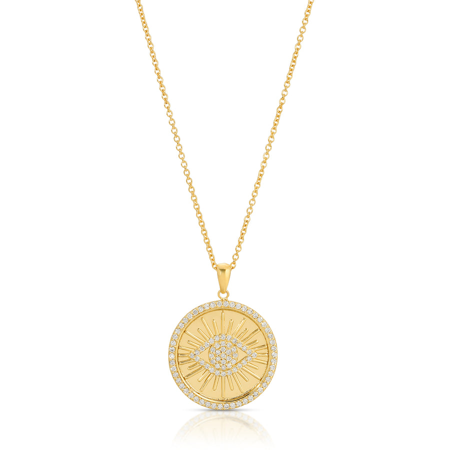 Awakened Eye Pendant with Diamonds
